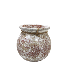 Wazon gliniany Osłonka ceramiczna Rustykalna 16x18cm
